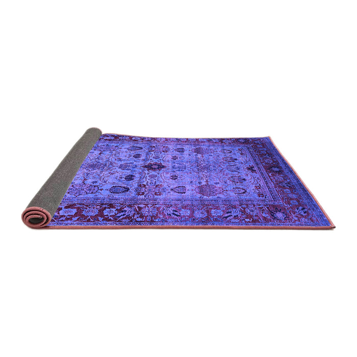 Sideview of Oriental Purple Industrial Rug, urb1579pur