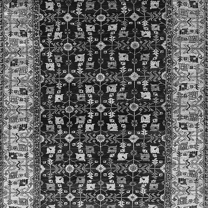 Machine Washable Oriental Gray Industrial Rug, wshurb1580gry