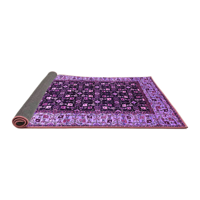 Sideview of Oriental Purple Industrial Rug, urb1580pur