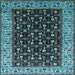 Square Oriental Light Blue Industrial Rug, urb1580lblu