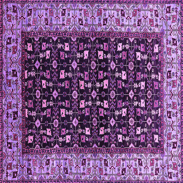 Square Oriental Purple Industrial Rug, urb1580pur