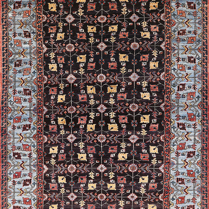 Machine Washable Industrial Modern Night Red Rug, wshurb1580