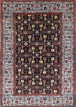 Mid-Century Modern Red Oriental Rug, urb1580