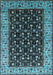 Oriental Light Blue Industrial Rug, urb1580lblu