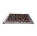 Sideview of Machine Washable Industrial Modern Rosy Brown Pink Rug, wshurb1581