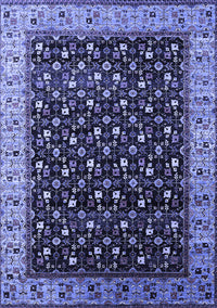 Oriental Blue Industrial Rug, urb1581blu