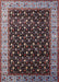 Mid-Century Modern Rosy Brown Pink Oriental Rug, urb1581