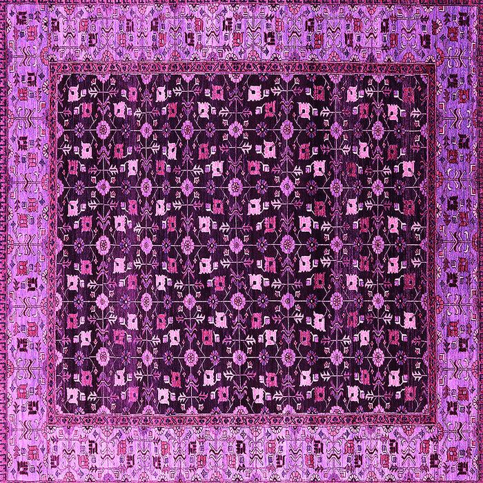 Square Oriental Pink Industrial Rug, urb1581pnk