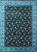 Oriental Light Blue Industrial Rug, urb1581lblu