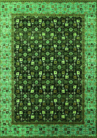 Oriental Green Industrial Rug, urb1581grn