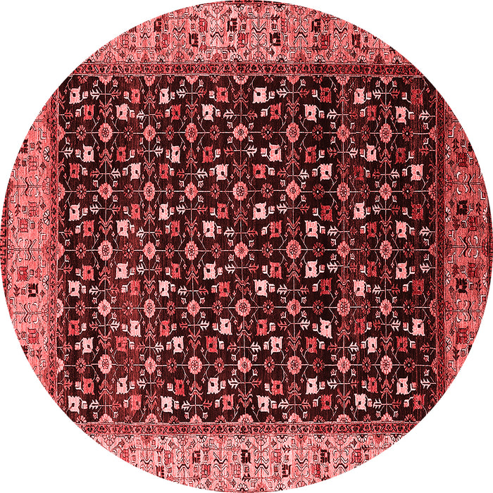 Machine Washable Oriental Red Industrial Rug, wshurb1581red