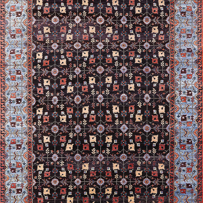 Machine Washable Industrial Modern Rosy Brown Pink Rug, wshurb1581