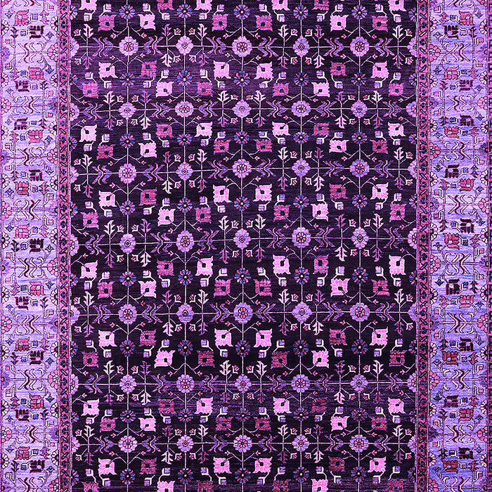 Machine Washable Oriental Purple Industrial Area Rugs, wshurb1581pur