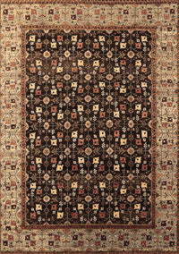 Oriental Brown Industrial Rug, urb1581brn