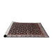 Sideview of Machine Washable Industrial Modern Rosy Brown Pink Rug, wshurb1582