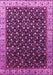 Machine Washable Oriental Pink Industrial Rug, wshurb1582pnk