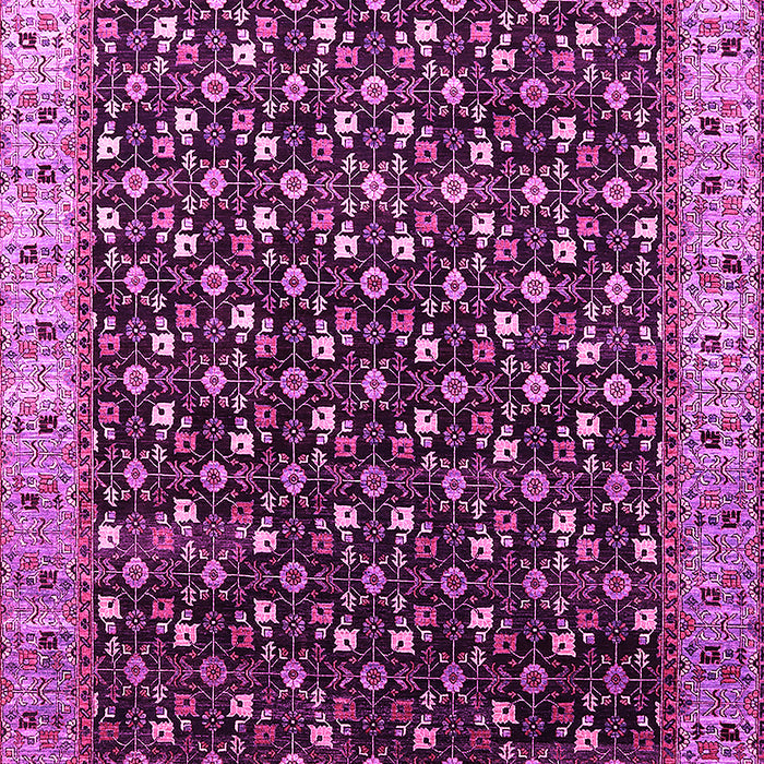 Machine Washable Oriental Pink Industrial Rug, wshurb1582pnk