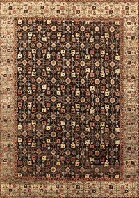 Oriental Brown Industrial Rug, urb1582brn