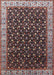 Mid-Century Modern Rosy Brown Pink Oriental Rug, urb1582