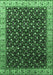 Oriental Emerald Green Industrial Rug, urb1582emgrn