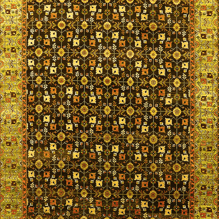 Oriental Yellow Industrial Rug, urb1582yw