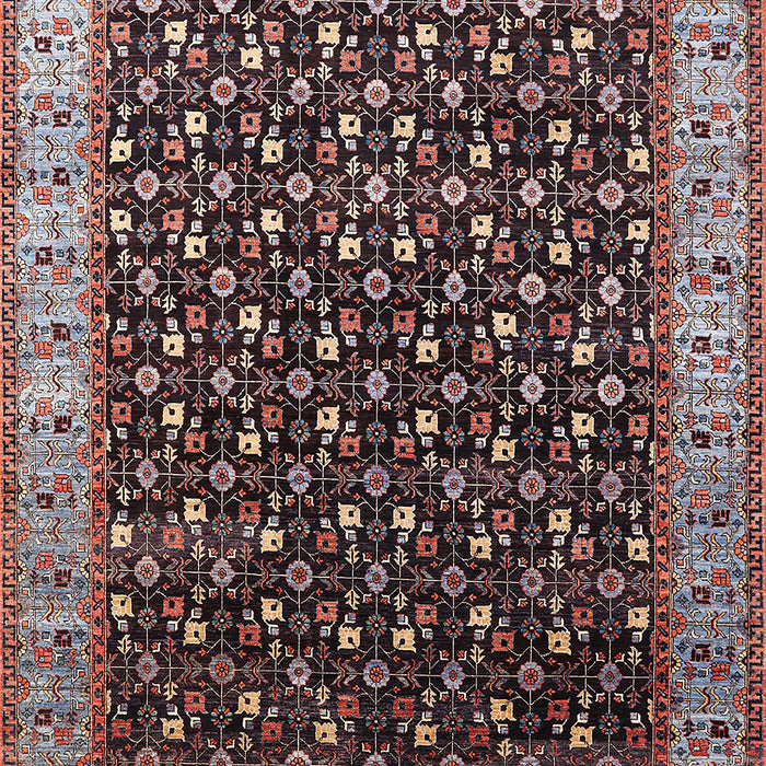Machine Washable Industrial Modern Rosy Brown Pink Rug, wshurb1582