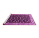 Sideview of Machine Washable Oriental Pink Industrial Rug, wshurb1582pnk