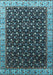 Oriental Light Blue Industrial Rug, urb1582lblu