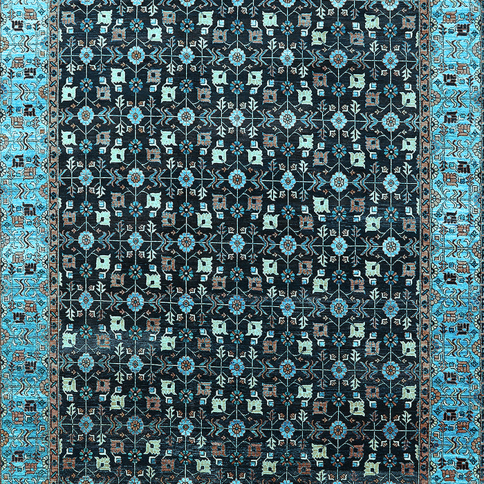 Oriental Light Blue Industrial Rug, urb1582lblu
