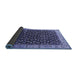 Sideview of Oriental Blue Industrial Rug, urb1582blu