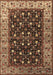 Oriental Brown Industrial Rug, urb1583brn