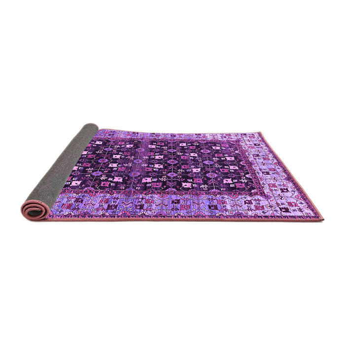 Sideview of Oriental Purple Industrial Rug, urb1583pur