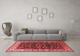 Industrial Red Washable Rugs