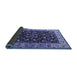 Sideview of Oriental Blue Industrial Rug, urb1583blu