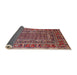 Sideview of Mid-Century Modern Pink Oriental Rug, urb1584