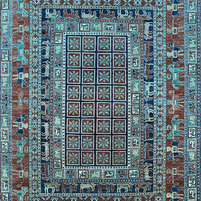 Oriental Light Blue Industrial Rug, urb1584lblu