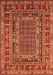 Machine Washable Oriental Orange Industrial Area Rugs, wshurb1584org