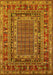 Oriental Yellow Industrial Rug, urb1584yw