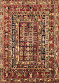 Oriental Brown Industrial Rug, urb1584brn