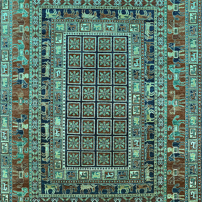Oriental Turquoise Industrial Rug, urb1584turq