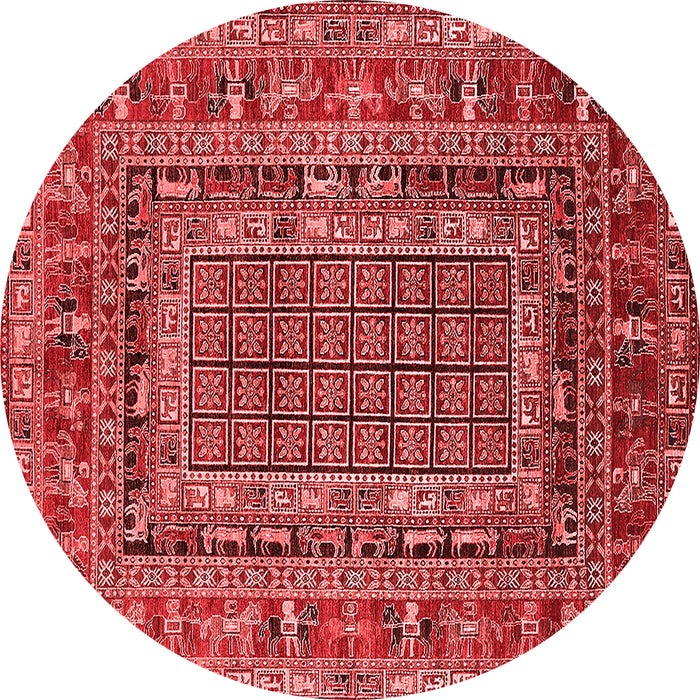 Machine Washable Oriental Red Industrial Rug, wshurb1584red