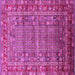 Square Oriental Pink Industrial Rug, urb1585pnk