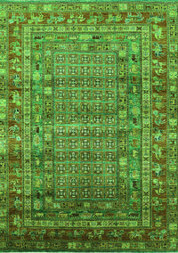 Oriental Green Industrial Rug, urb1585grn