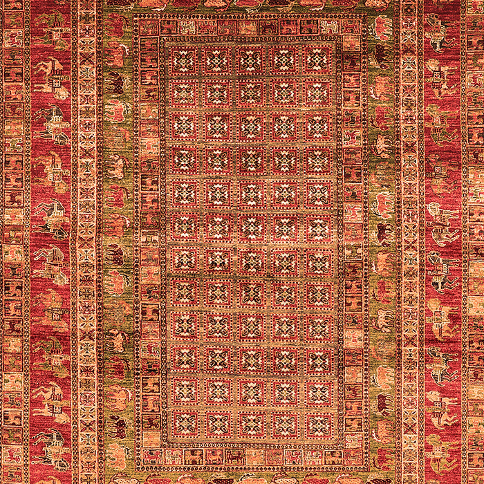 Machine Washable Oriental Orange Industrial Area Rugs, wshurb1585org