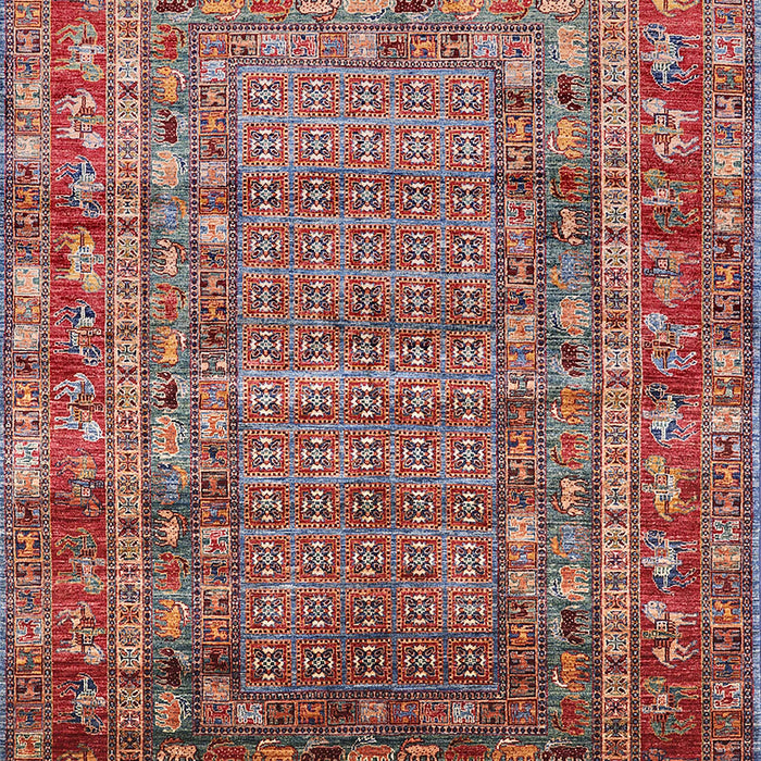 Mid-Century Modern Fire Brick Red Oriental Rug, urb1585