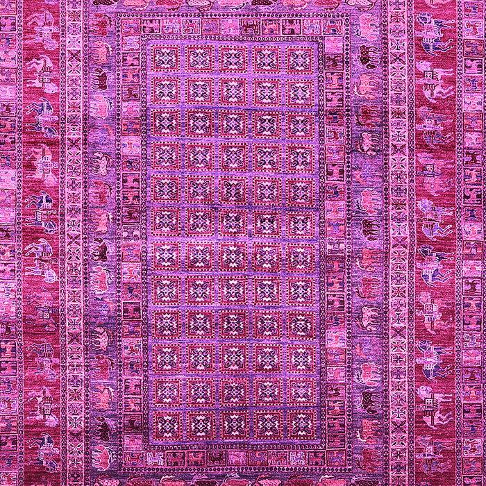 Machine Washable Oriental Pink Industrial Rug, wshurb1585pnk
