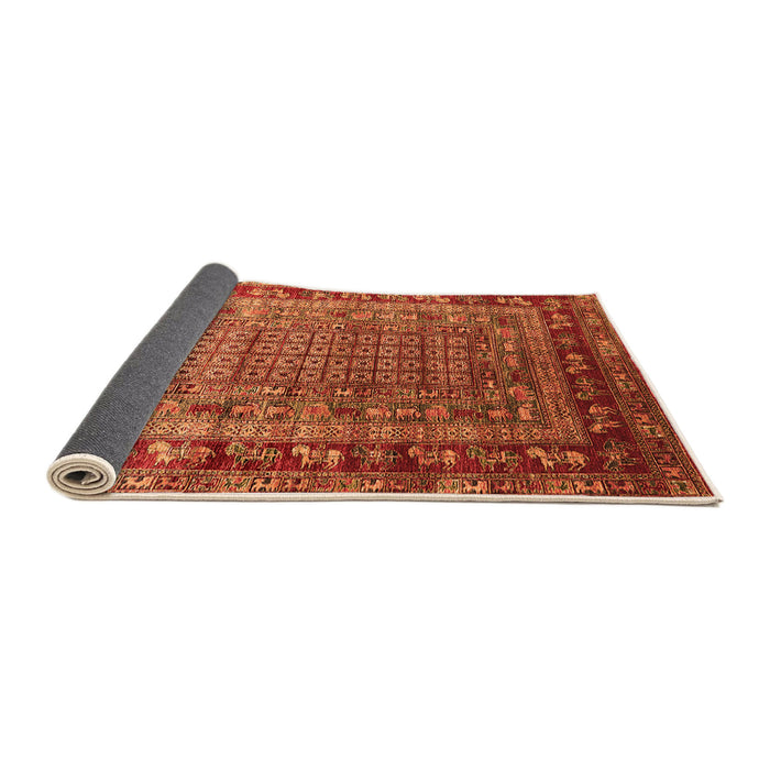 Sideview of Oriental Orange Industrial Rug, urb1586org