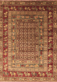 Oriental Brown Industrial Rug, urb1586brn