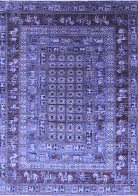 Oriental Blue Industrial Rug, urb1586blu