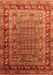 Machine Washable Oriental Orange Industrial Area Rugs, wshurb1586org